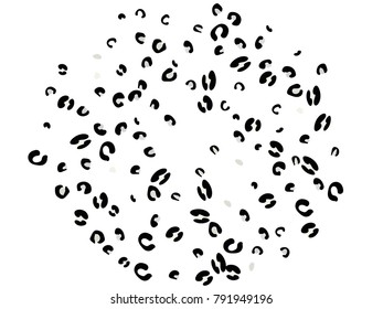 Animal spots. Animal abstract print pattern. Vector illustration for celebration, party, holiday, invitation and Your project. Chaotic Decor. Modern Creative Style.