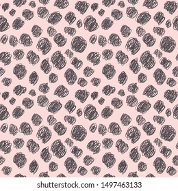 animal spots print, vector seamless pattern, design element