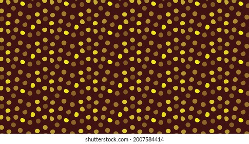 Animal spots seamless pattern with hand drawn cheetah spots. yellow orange pattern wallpaper. Vector illustration