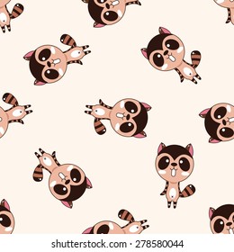 animal squirrel cartoon, cartoon seamless pattern background