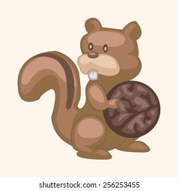 animal squirrel cartoon theme elements