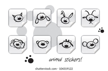 animal sticker collection