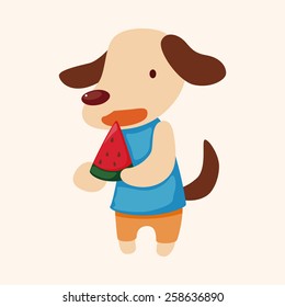 animal summer cartoon theme elements