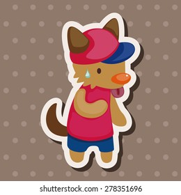 animal summer cartoon theme elements