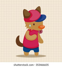 animal summer cartoon theme elements