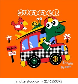 Animal summer cartoon vector design