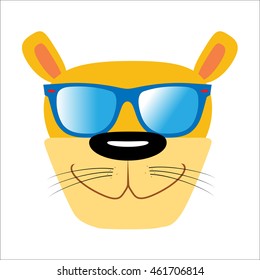 animal with sunglasses