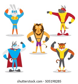 Animal Superhero vector design. 