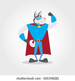 Animal Superhero vector design. Wolf superhero