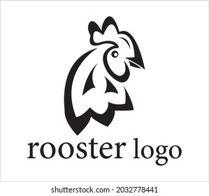 animal symbol rooster logo vector
