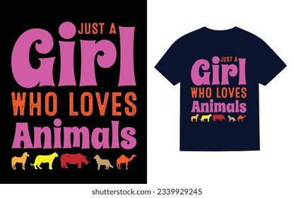 Animal t shirt design template