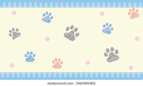 Animal Tail Paw Pattern Backgrounds Web graphics