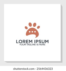 animal and technology design concept, animal consult logo vector