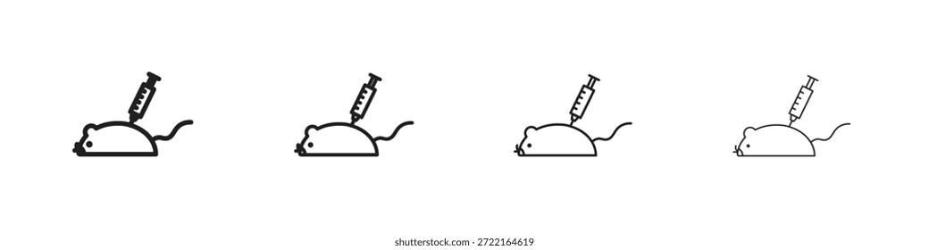 Animal testing icon outline trend modern simple versions