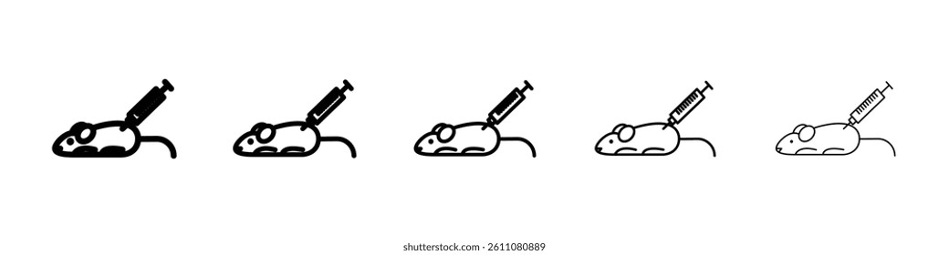 Animal testing icon Symbol mark in Outline style