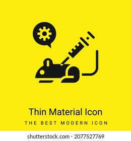 Animal Testing minimal bright yellow material icon