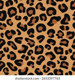 
animal texture leopard seamless print, trendy modern design with spots, vector illustration