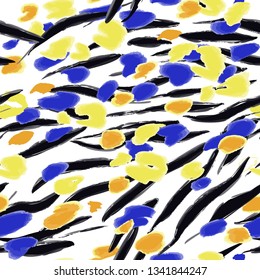 Animal texture seamless background pattern. Fashion print, textile design. Cute pattern. Vector.