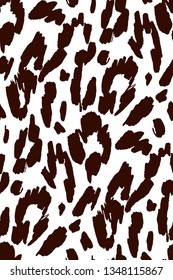 Animal texture seamless background pattern. Fashion print, textile design. Cute pattern. Vector.