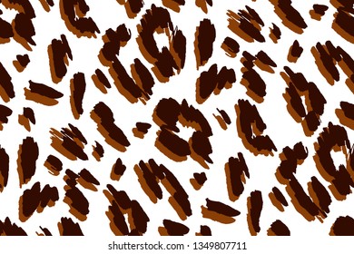 Animal texture seamless background pattern. Fashion print, textile design. Cute pattern. Vector.