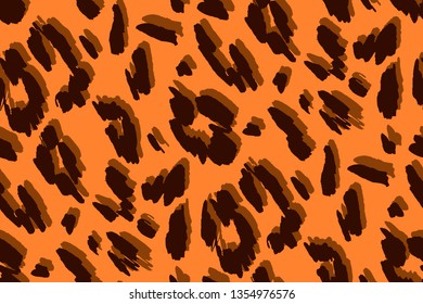 Animal texture seamless background pattern. Fashion print, textile design. Cute pattern. Vector.