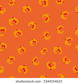 Animal texture. Animal skin. Seamless pattern of stains. Scattered uneven shapes. Vector graphics