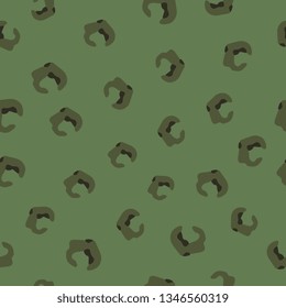 Animal texture. Animal skin. Seamless pattern of stains. Scattered uneven shapes. Vector graphics