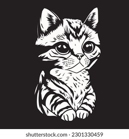 animal tiger cat vector illustration