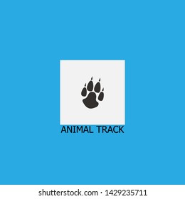 animal track icon sign signifier vector