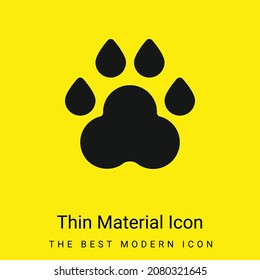 Animal Track minimal bright yellow material icon