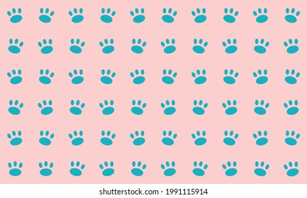 ANIMAL TRACK REPEATED BACKGROOUND PET