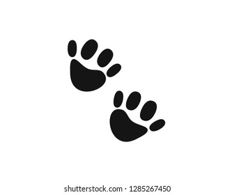 Animal tracks isolated