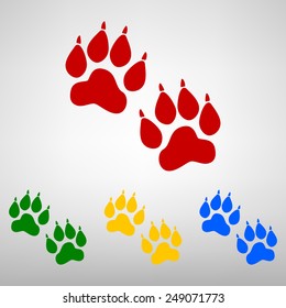 Animal Tracks. Vector illustration