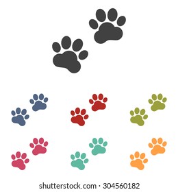 Animal Tracks. Vector illustration