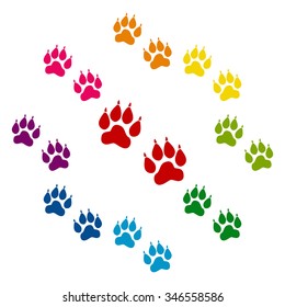 Animal Tracks. Vector illustration