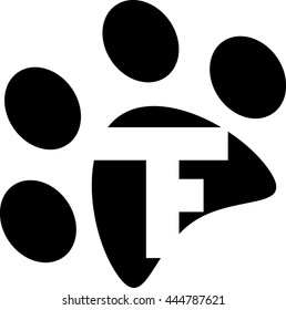 animal trail monogrammed tf