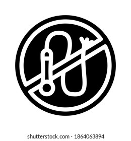 animal training without whip glyph icon vector. animal training without whip sign. isolated contour symbol black illustration