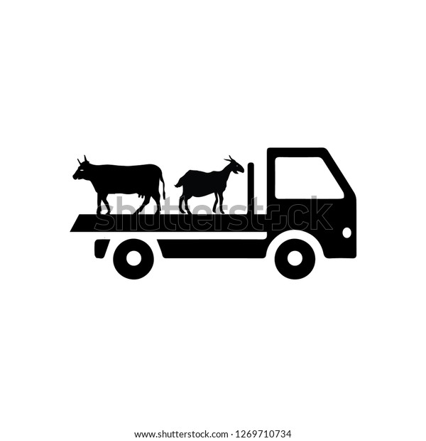 Animal transport\
truck