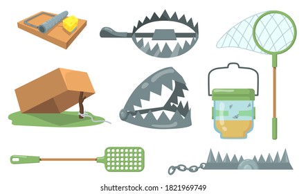 Animal Traps Mouse Metal Stock Vector (Royalty Free) 1821969749