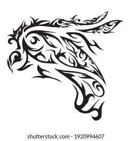 animal tribal tattoo modern cool bird design