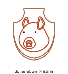 animal trophy vector illustration