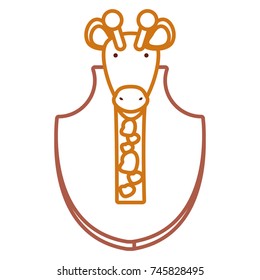 animal trophy vector illustration