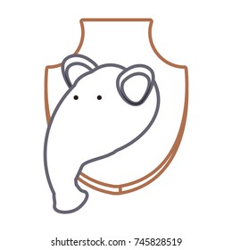 animal trophy vector illustration