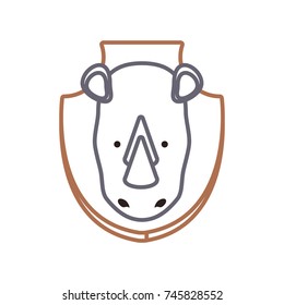 animal trophy vector illustration