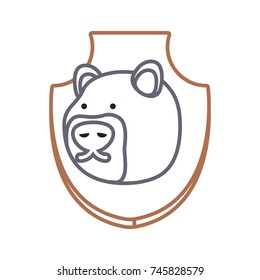 animal trophy vector illustration
