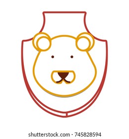 animal trophy vector illustration