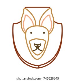 animal trophy vector illustration