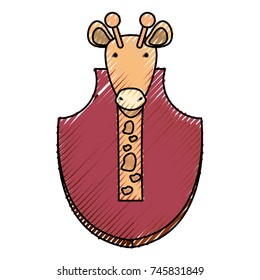animal trophy  vector illustration