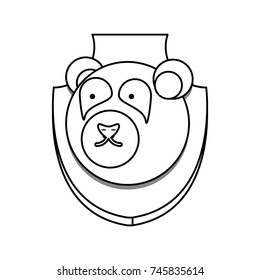 animal trophy vector illustration