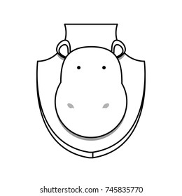 animal trophy vector illustration